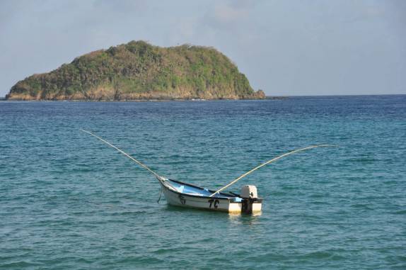 O barco sabe pescar sozinho! (em Speyside - Tobago)